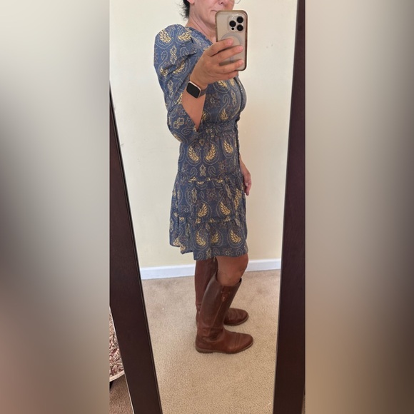 Bindu size medium blue short shirt shirt dress. - Picture 3 of 9